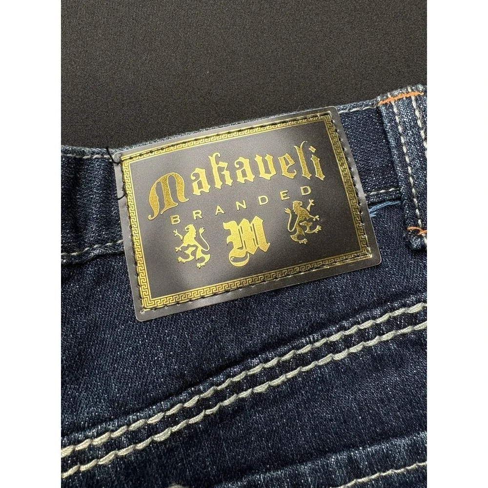 Makaveli Branded Jeans Youth Size 10 Blue Denim New 100% Cotton Bootcut Hip Hop